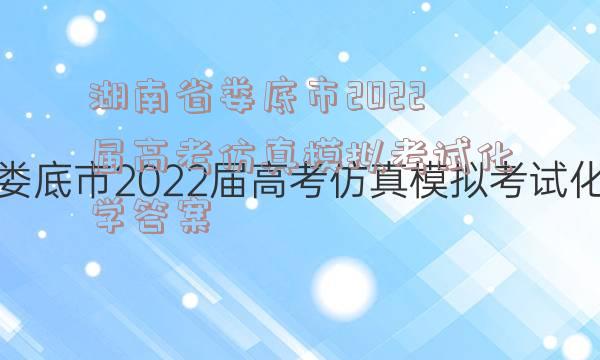 湖南省娄底市2022届高考仿真模拟考试化学答案