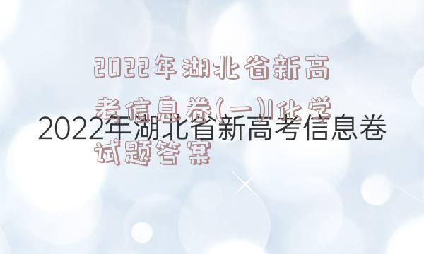 2022年湖北省新高考信息卷(一)1化学试题答案